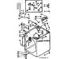 Kenmore 11072405100 cabinet parts diagram