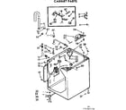 Kenmore 11072405610 cabinet parts diagram