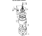 Kenmore 11072405410 tub & basket assembly diagram