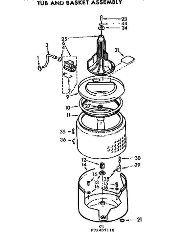 Tub & basket assembly