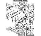 Kenmore 11072405610 top & console assembly diagram