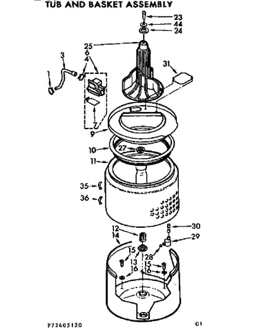 Tub and basket assembly