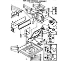 Kenmore 11072405120 top and console assembly diagram