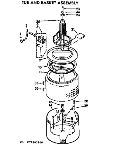 Tub and basket assembly