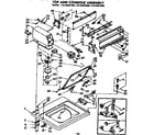 Kenmore 11072407400 top and console assembly diagram