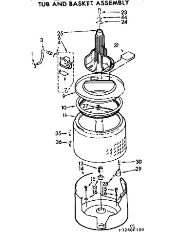 Tub and basket assembly