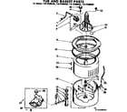 Kenmore 11072408120 tub and basket parts diagram