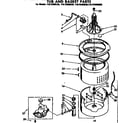Kenmore 11072408630 tub and basket parts diagram