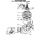 Kenmore 11072408140 tub and basket parts diagram