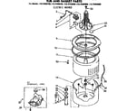 Kenmore 11072408150 tub and basket parts diagram