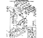 Kenmore 11072408450 top and console parts diagram
