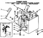 Kenmore 11072408460 cabinet parts diagram