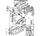 Kenmore 11072409100 top and console parts diagram