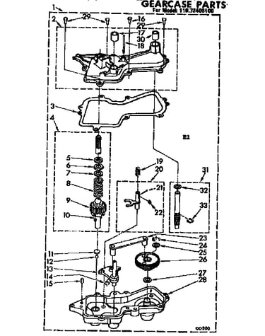 Gearcase parts
