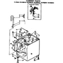 Kenmore 11072409410 cabinet parts diagram
