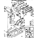 Kenmore 11072409410 top and console parts diagram
