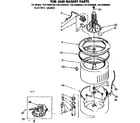 Kenmore 11072409420 tub and basket parts diagram
