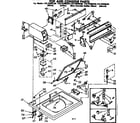 Kenmore 11072409630 top and console parts diagram