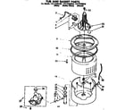 Kenmore 11072409140 tub and basket parts diagram