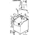 Kenmore 11072410100 cabinet parts diagram