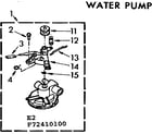 Kenmore 11072410100 water pump diagram