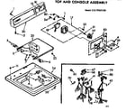 Kenmore 11072420100 top & console assembly diagram
