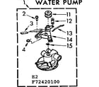Kenmore 11072420100 water pump diagram