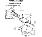 Kenmore 11072421100 filter assembly diagram