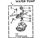 Kenmore 11072421100 water pump diagram