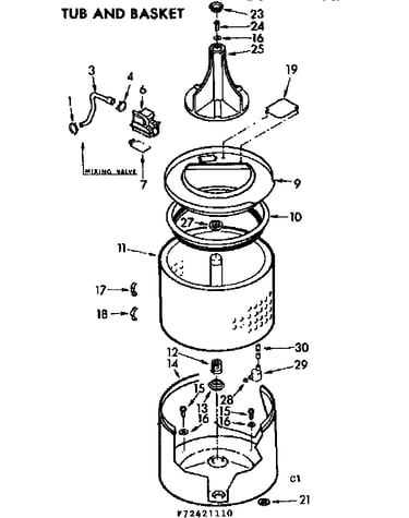 Tub and basket assembly
