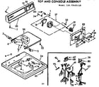 Kenmore 11072421110 top and console assembly diagram