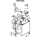 Kenmore 11072422100 cabinet parts diagram