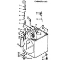 Kenmore 11072423400 cabinet parts diagram