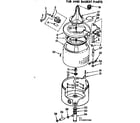 Kenmore 11072423400 tub and basket parts diagram