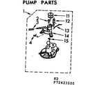 Kenmore 11072423400 pump parts diagram