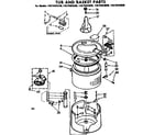 Kenmore 11072423420 tub and basket parts diagram