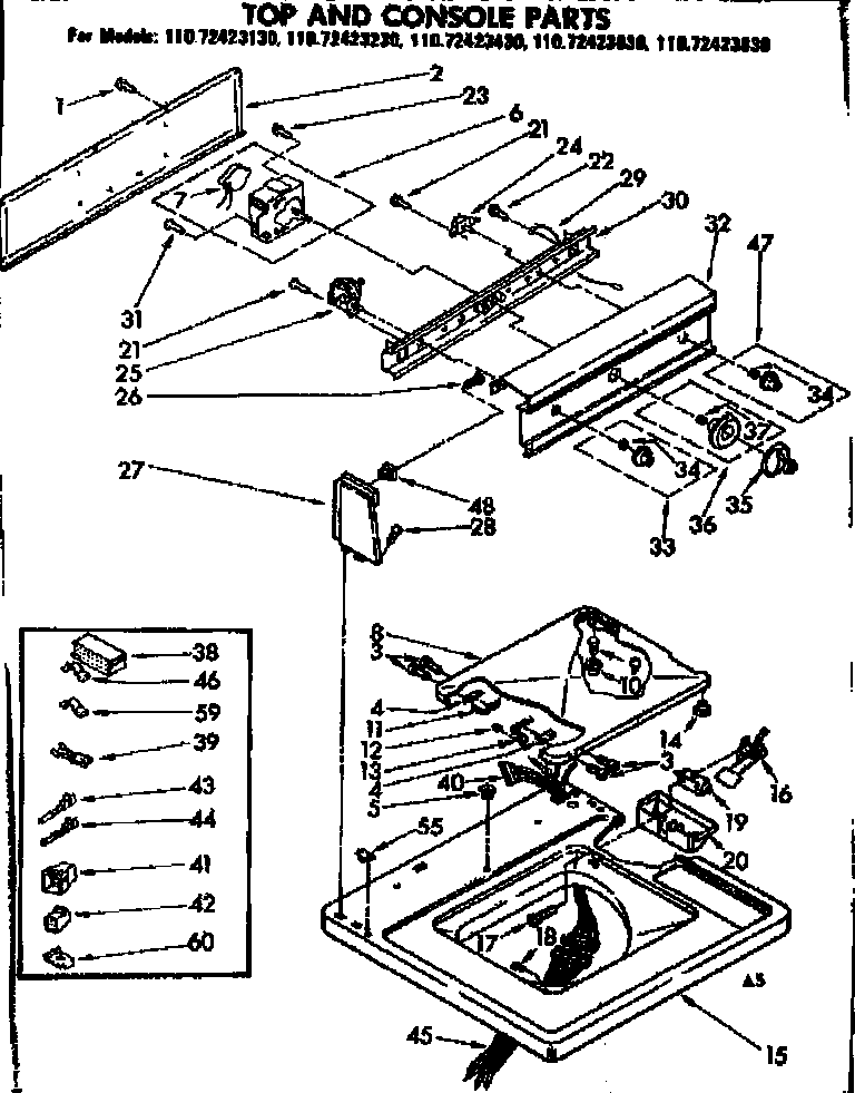 TOP AND CONSOLE PARTS