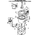 Kenmore 11072423830 tub and basket parts diagram