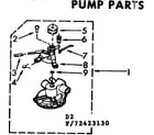 Kenmore 11072423430 pump parts diagram