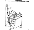 Kenmore 11072423630 cabinet parts diagram