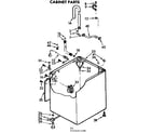 Kenmore 11072425100 cabinet parts diagram
