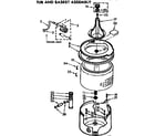 Kenmore 11072425100 tub and basket assembly diagram