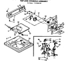 Kenmore 11072425100 top and console assembly diagram