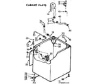 Kenmore 11072425710 cabinet parts diagram