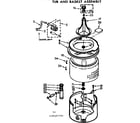 Kenmore 11072425710 tub and basket assembly diagram