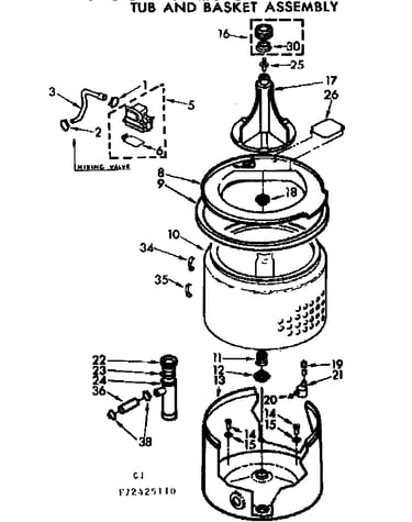 Tub and basket assembly