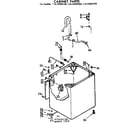 Kenmore 11072425320 cabinet parts diagram
