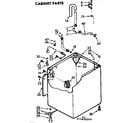 Kenmore 11072425300 cabinet parts diagram
