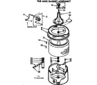 Kenmore 11072425700 tub and basket assembly diagram