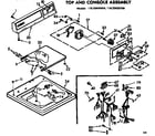Kenmore 11072425300 top and console assembly diagram